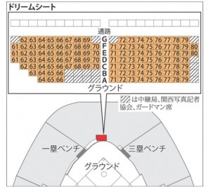 野球場の観戦席